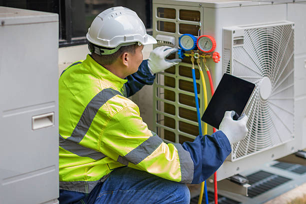 Professional Air Conditioning Repair technician working in Thorofare, NJ